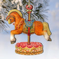 Carousel Horse Wooden Ornament